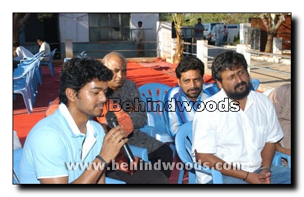 Vijay at Hyderabad